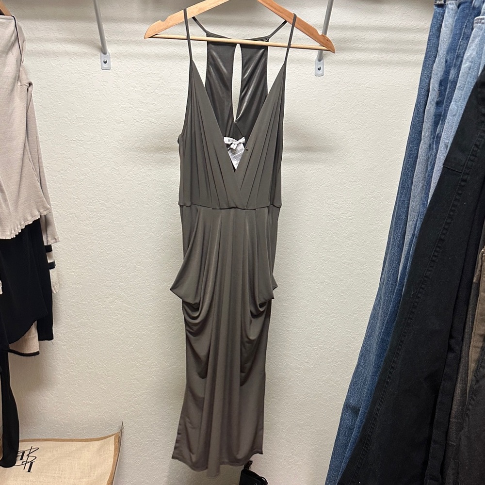 BCBG Olive Green Elegant Women's Dress